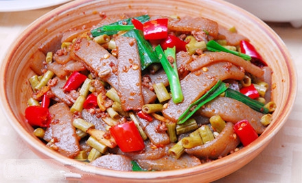 酸辣魔芋豆腐
