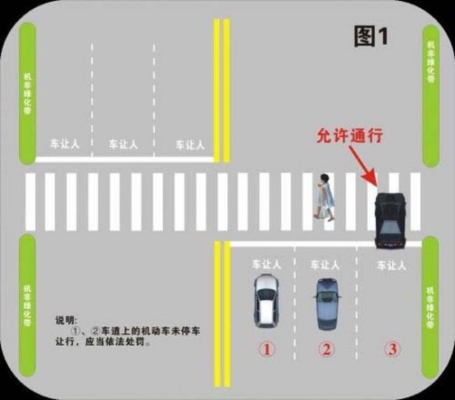 西安交警提醒你 这7种情形需要机动车礼让行人