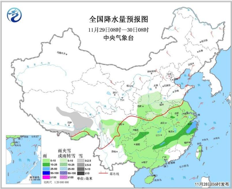 冷空气将影响中东部带来大风降温 南方迎降水过程