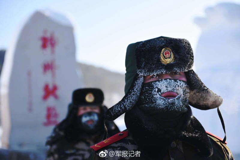 -45℃，冰霜满面，他们依然巡逻在边境线上【8】