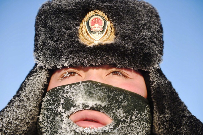 -45℃，冰霜满面，他们依然巡逻在边境线上【2】