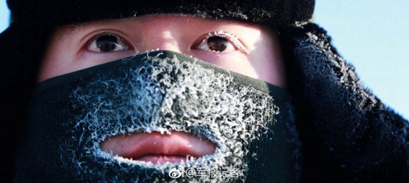 -45℃冰霜满面 他们依然巡逻在边境线上