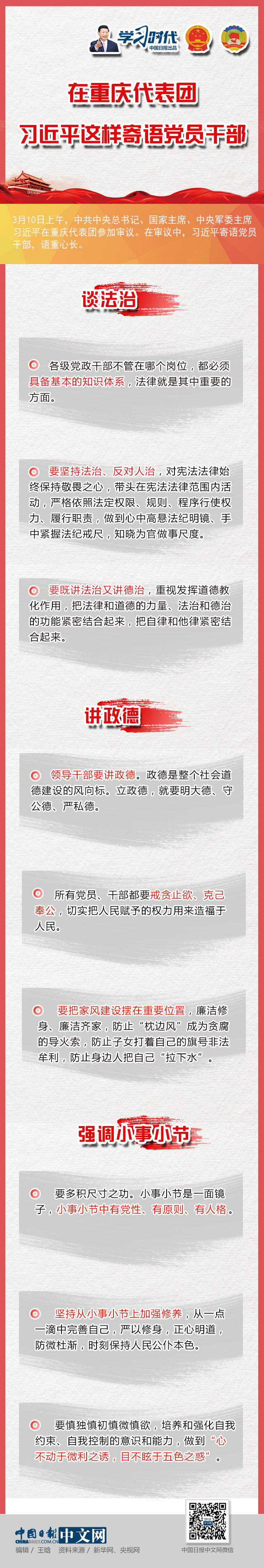 在重庆代表团，习近平这样寄语党员干部