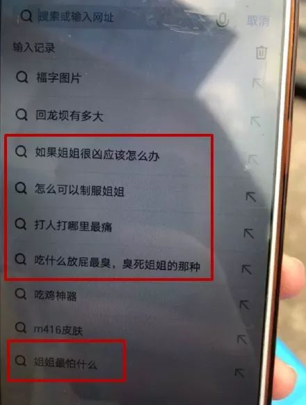 姑娘过年翻弟弟上网浏览记录发现大秘密 网友