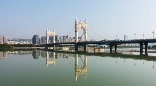 宝鸡市区又一座渭河大桥--联盟大桥即将通车