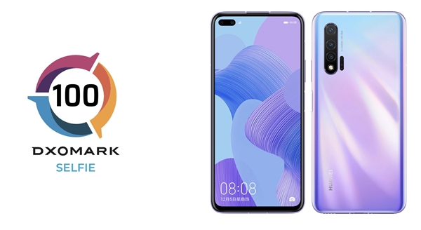 DxOMark公布华为nova6 5G前置摄像头评测:100分屠榜