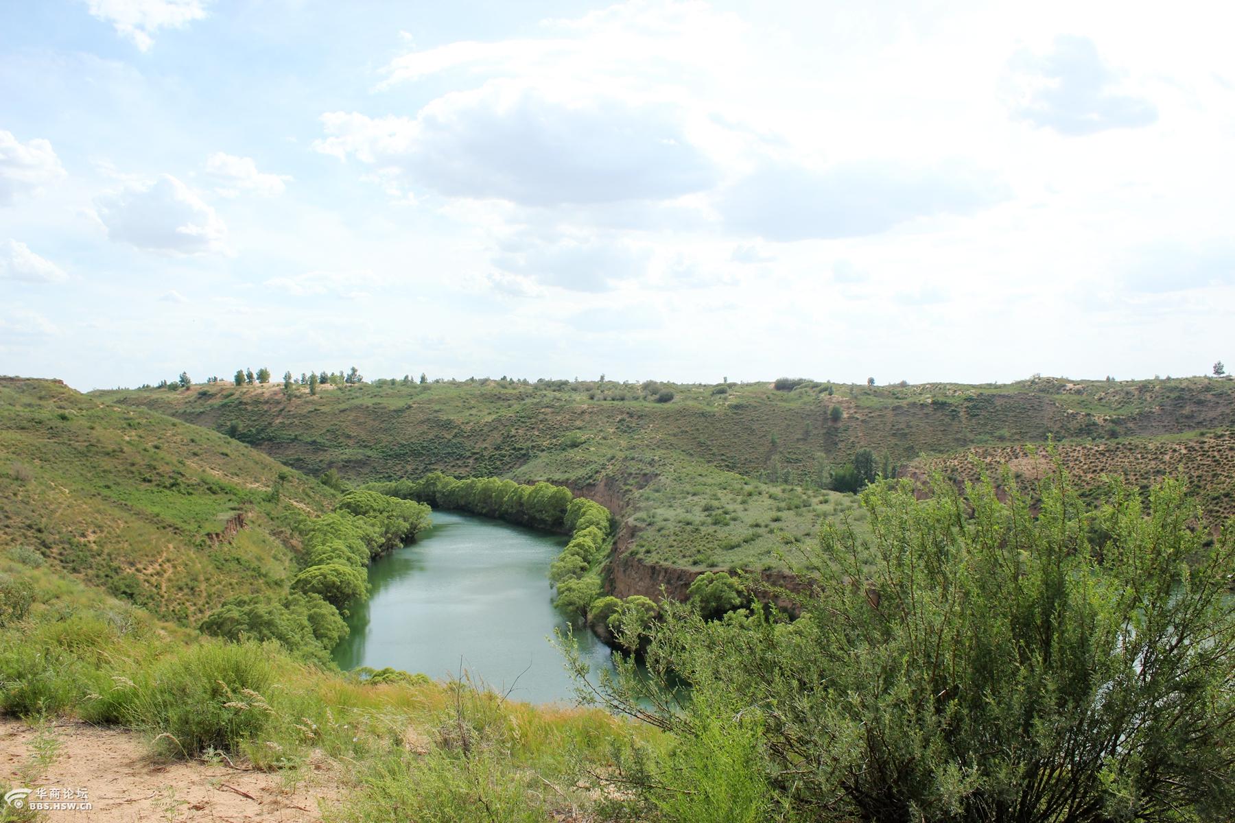 蒙陕交界萨拉乌苏河沙漠大峡谷