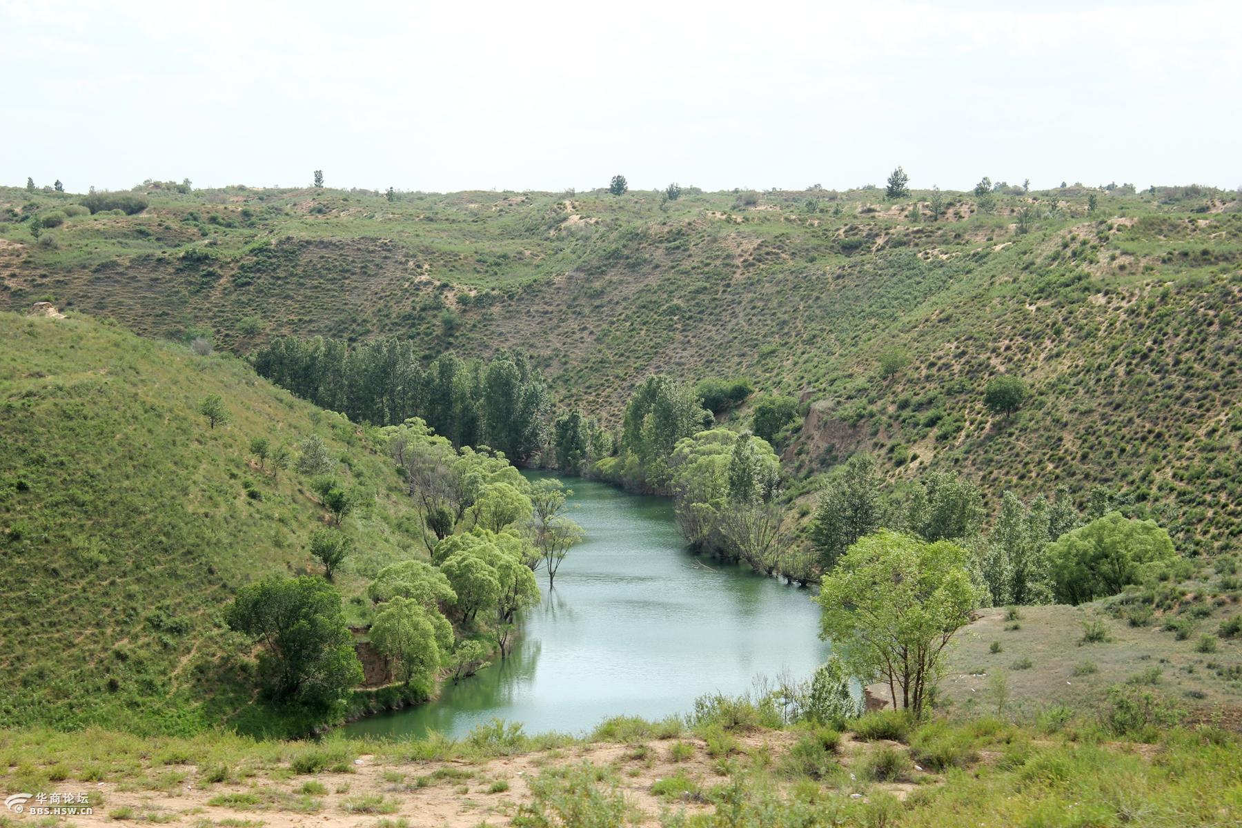 蒙陕交界萨拉乌苏河沙漠大峡谷