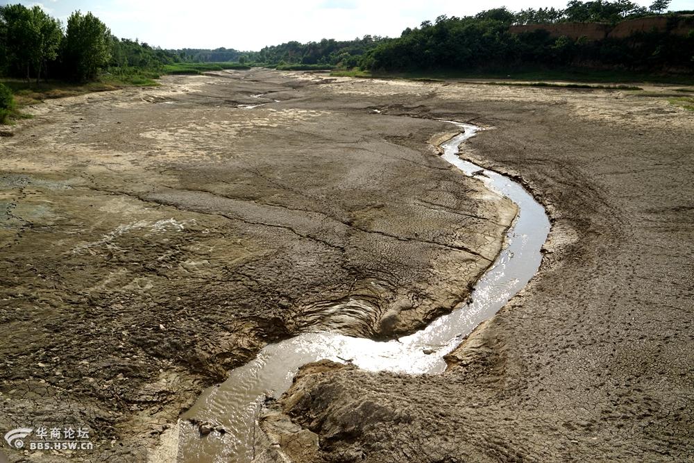 天旱少雨三原李家桥水库干枯