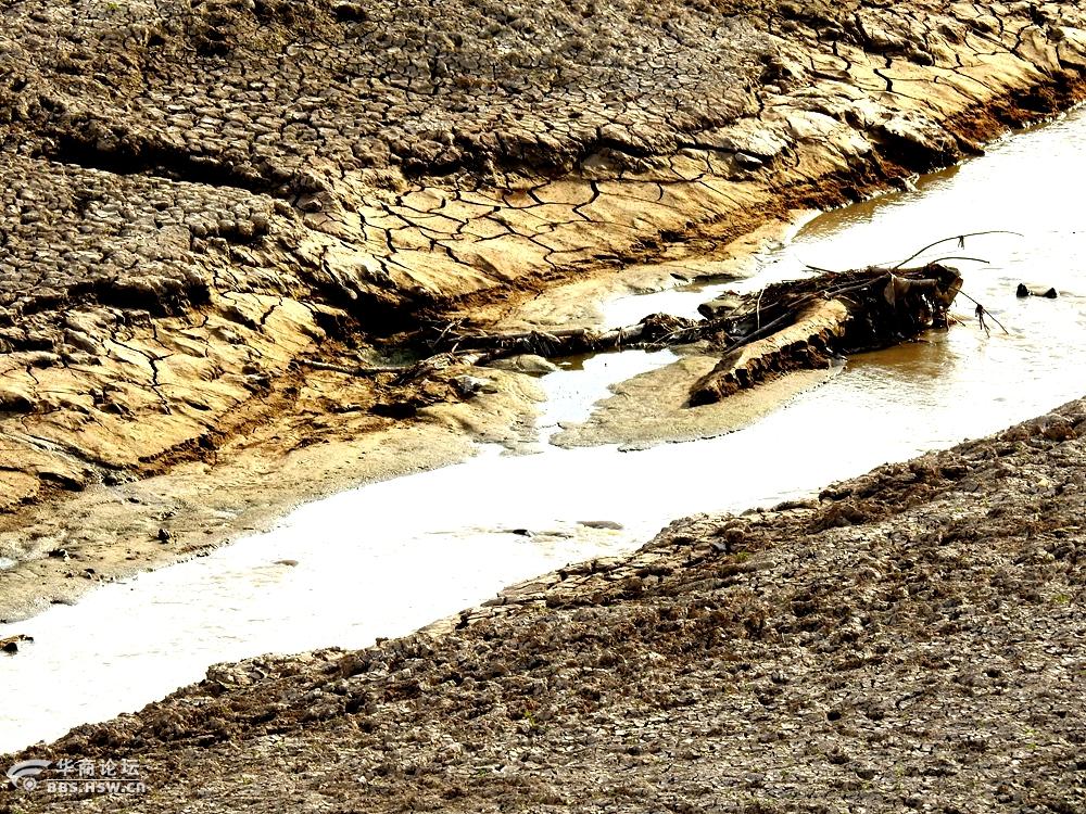 天旱少雨三原李家桥水库干枯