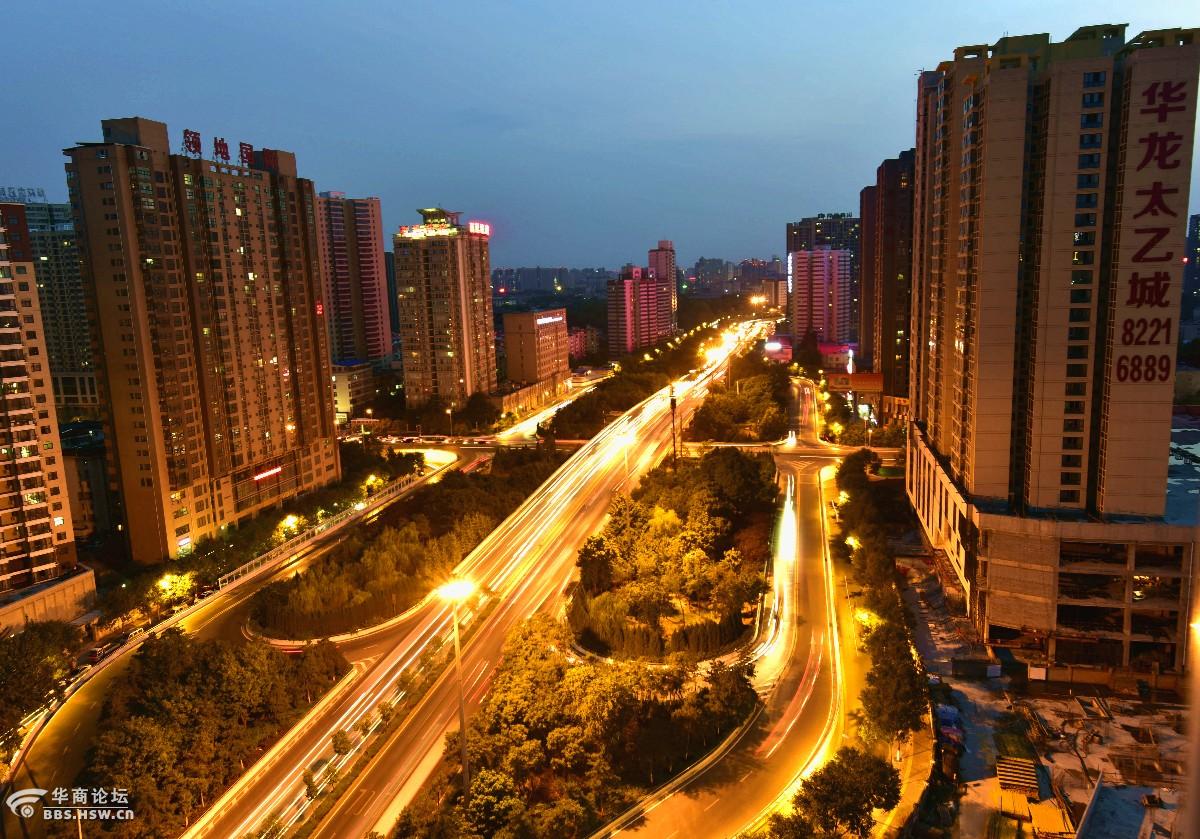 西安南二环太乙路立交桥夜景