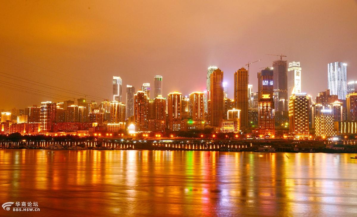 迷人的重庆山城水城不夜城