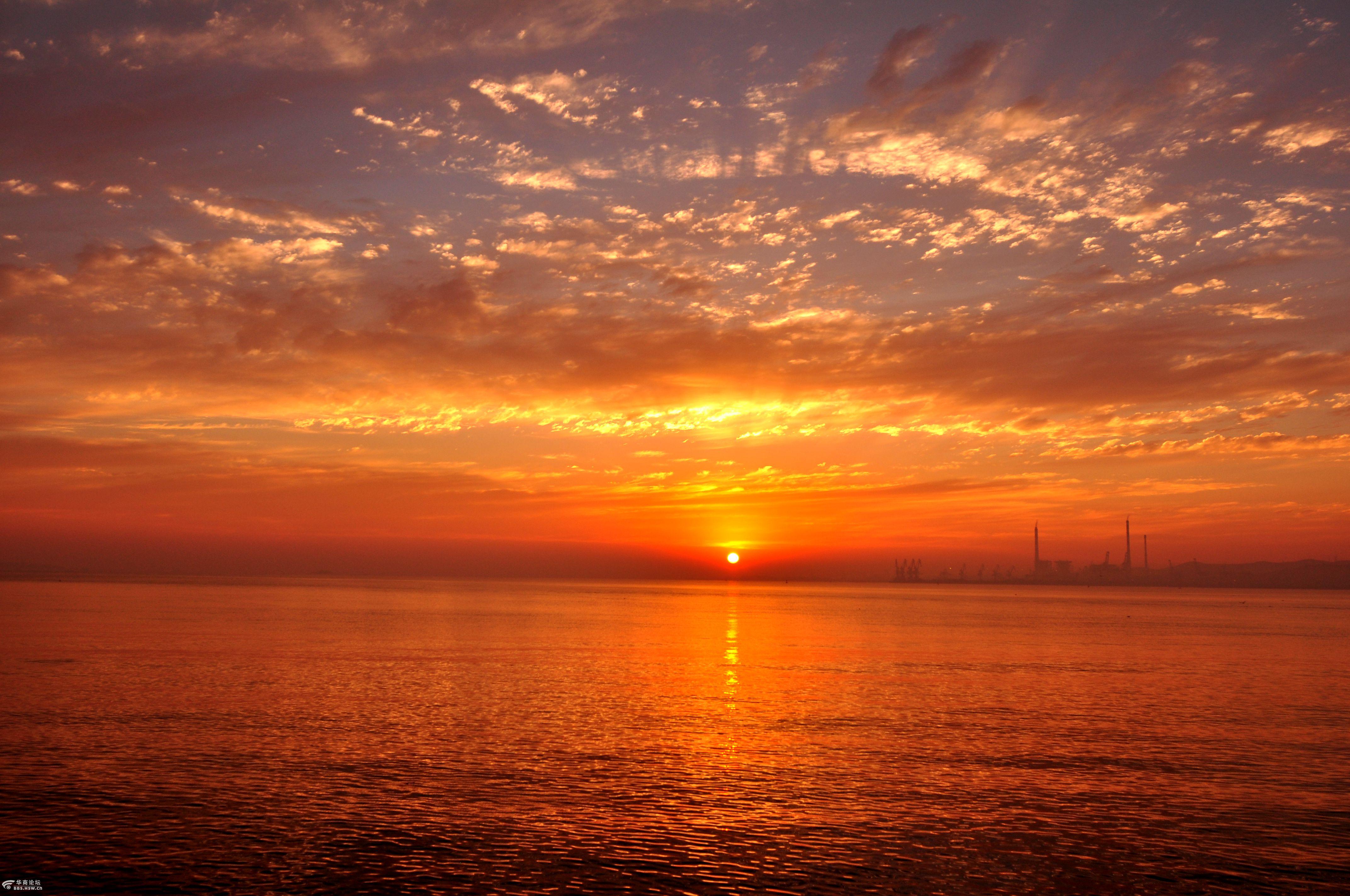行摄齐鲁之海上日出