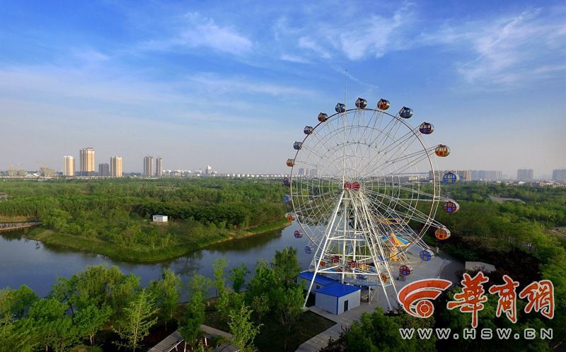 浐灞生态区首届航拍大赛作品展示: 浐灞湿地公园