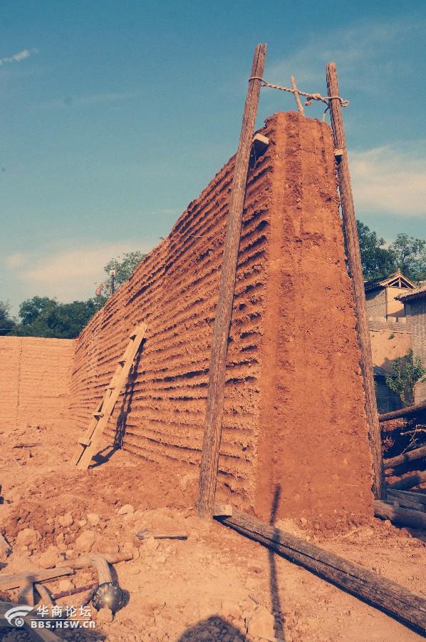 魅力咸阳18张家窑看难得一见打土墙客观视界