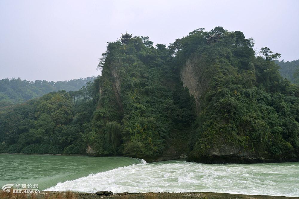 【随拍】游都江堰之二宝瓶口,飞沙堰,鱼嘴,安澜索桥
