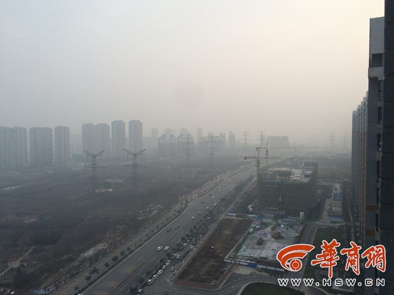 西安人的窗外:十面霾伏|雾霾|西安-编辑整合_华商网新闻