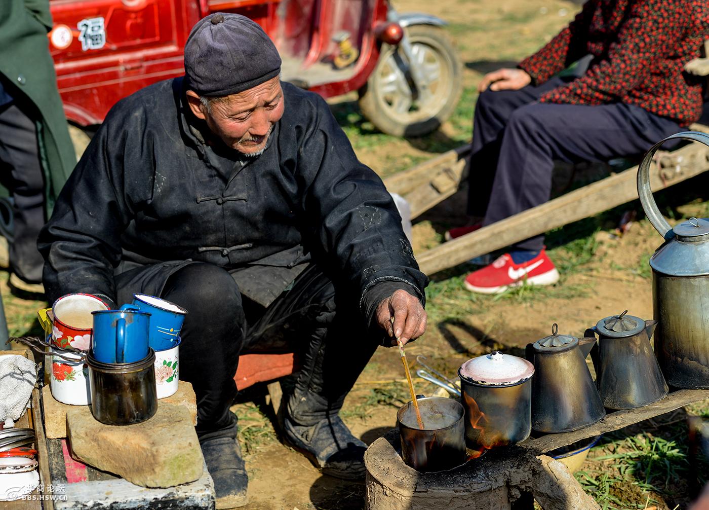 武功河滩会朴实无华的人们