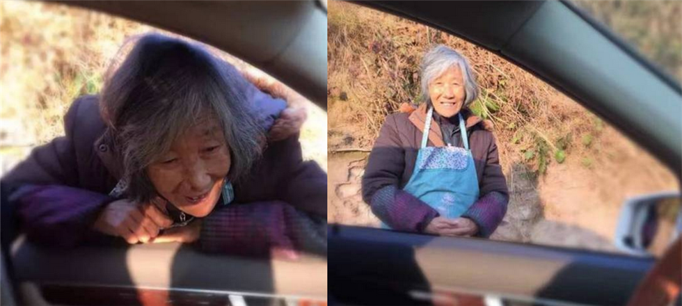 8旬母亲送别回城儿子 温情眼神打动网友