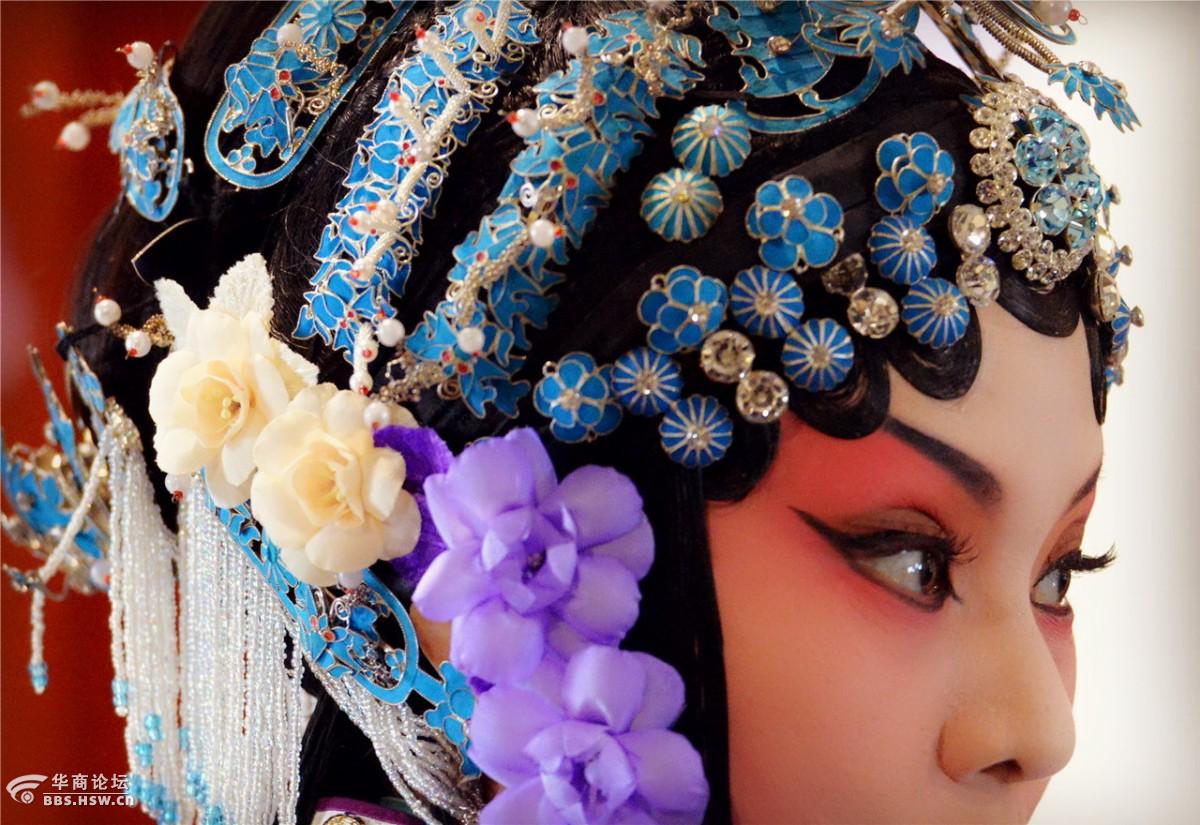 唱秦腔的妹子真的很美,很美!--第一次拍秦腔剧照