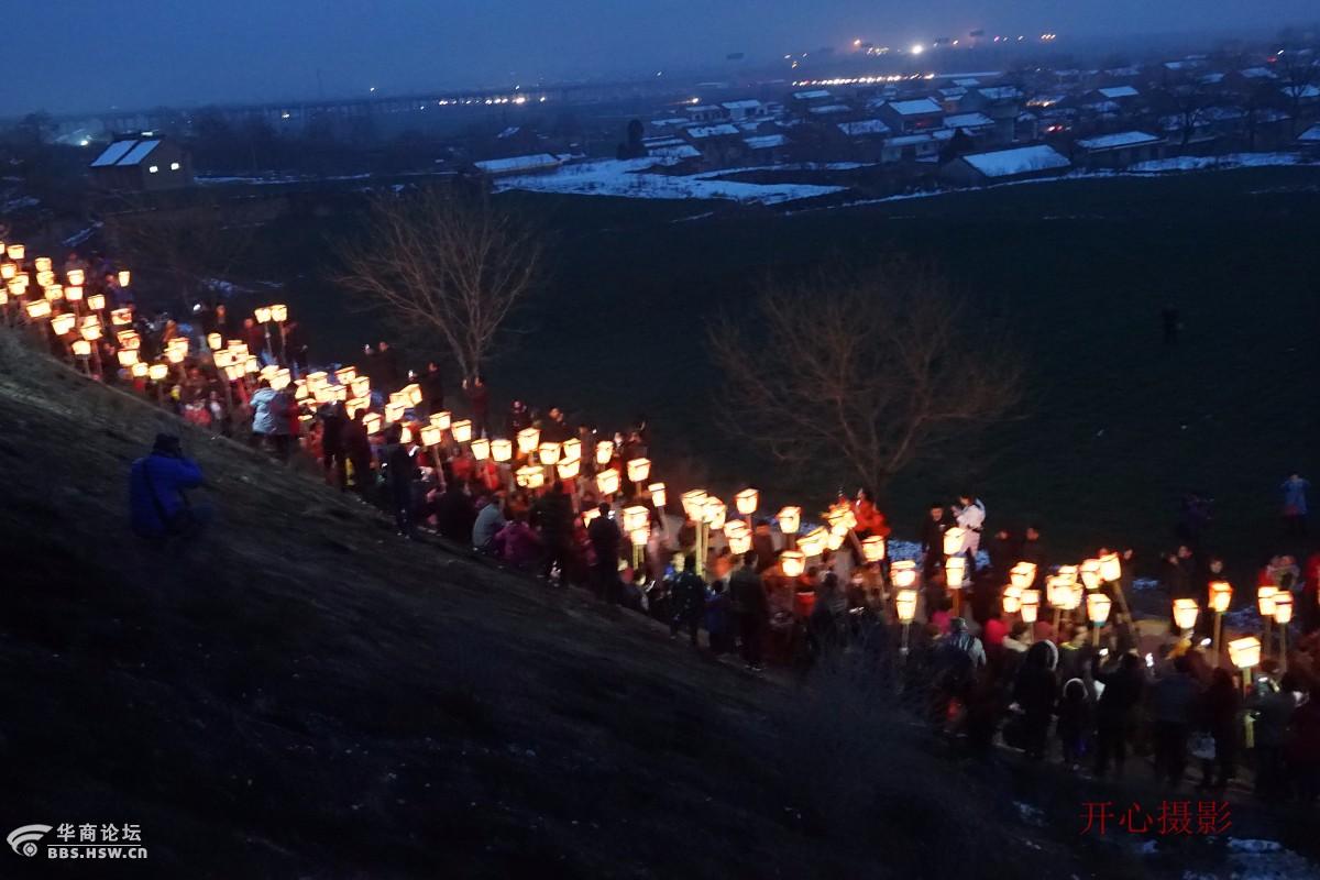 场面震撼的农村狂欢节凤翔县槐原村排灯会