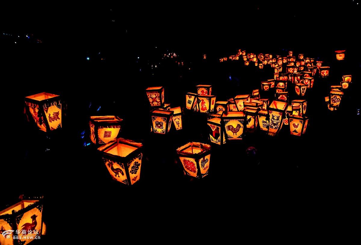 凤翔槐塬古老的排灯会