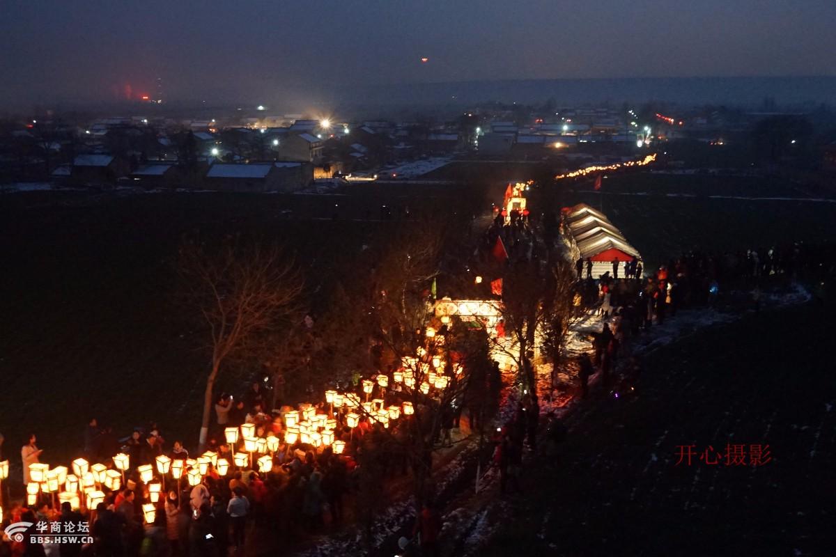 场面震撼的农村狂欢节凤翔县槐原村排灯会