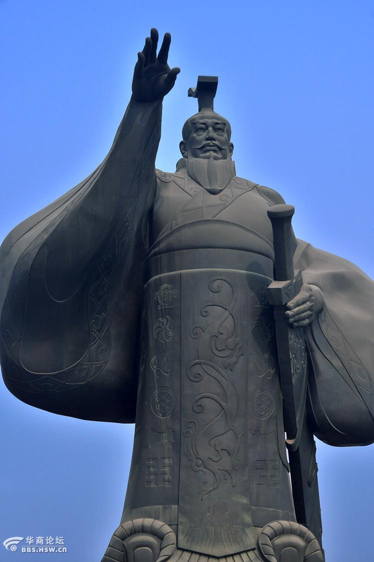 随拍汉城湖上的汉武大帝