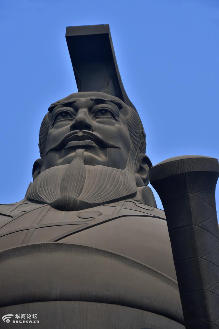 随拍汉城湖上的汉武大帝