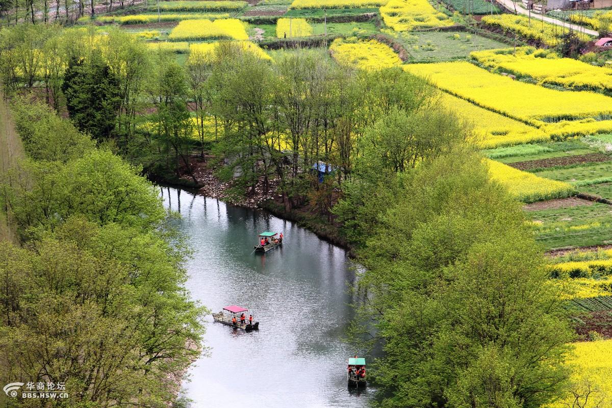 青山绿水漾家河 油菜花观光好去处