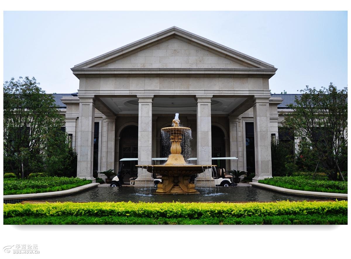 秦汉新城采风作业枫丹丽舍果岭上的法式别墅