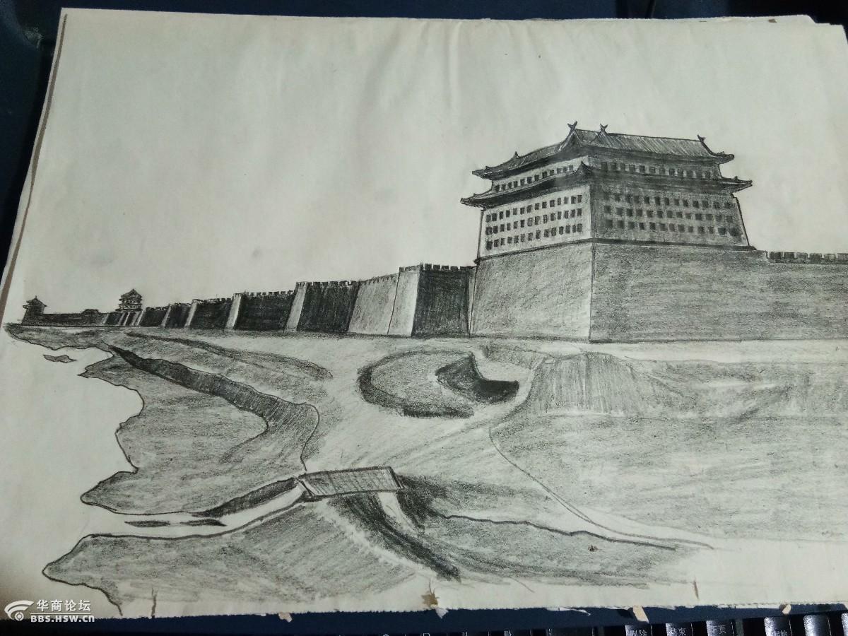 北京城墙素描