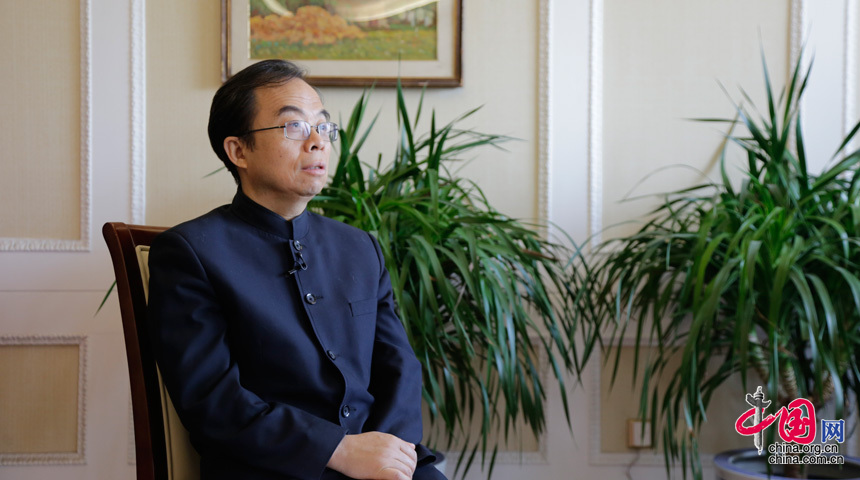 中国社会科学院台港澳研究中心主任黄平 摄影/杨楠