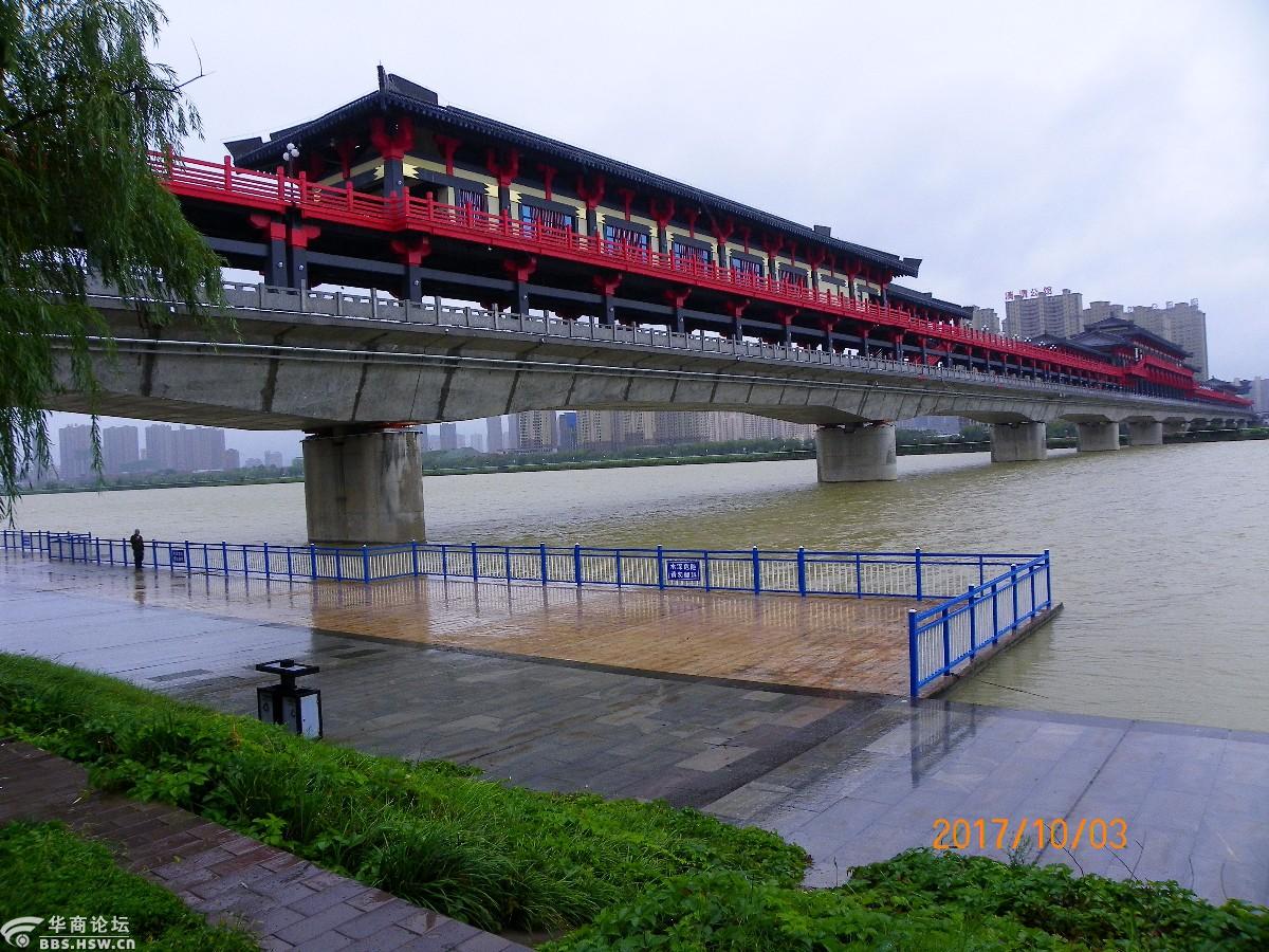 渭水滔滔风雨廊桥