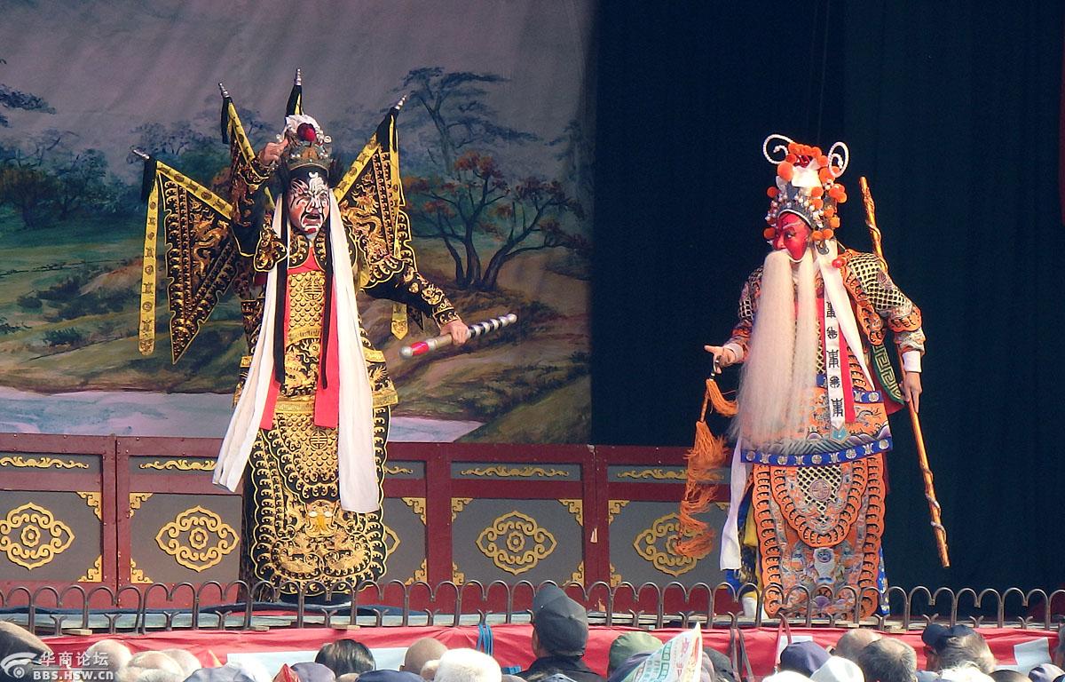 陕西省戏曲研究院秦腔团在马营镇朴西村演出《下河东》剧照欣赏