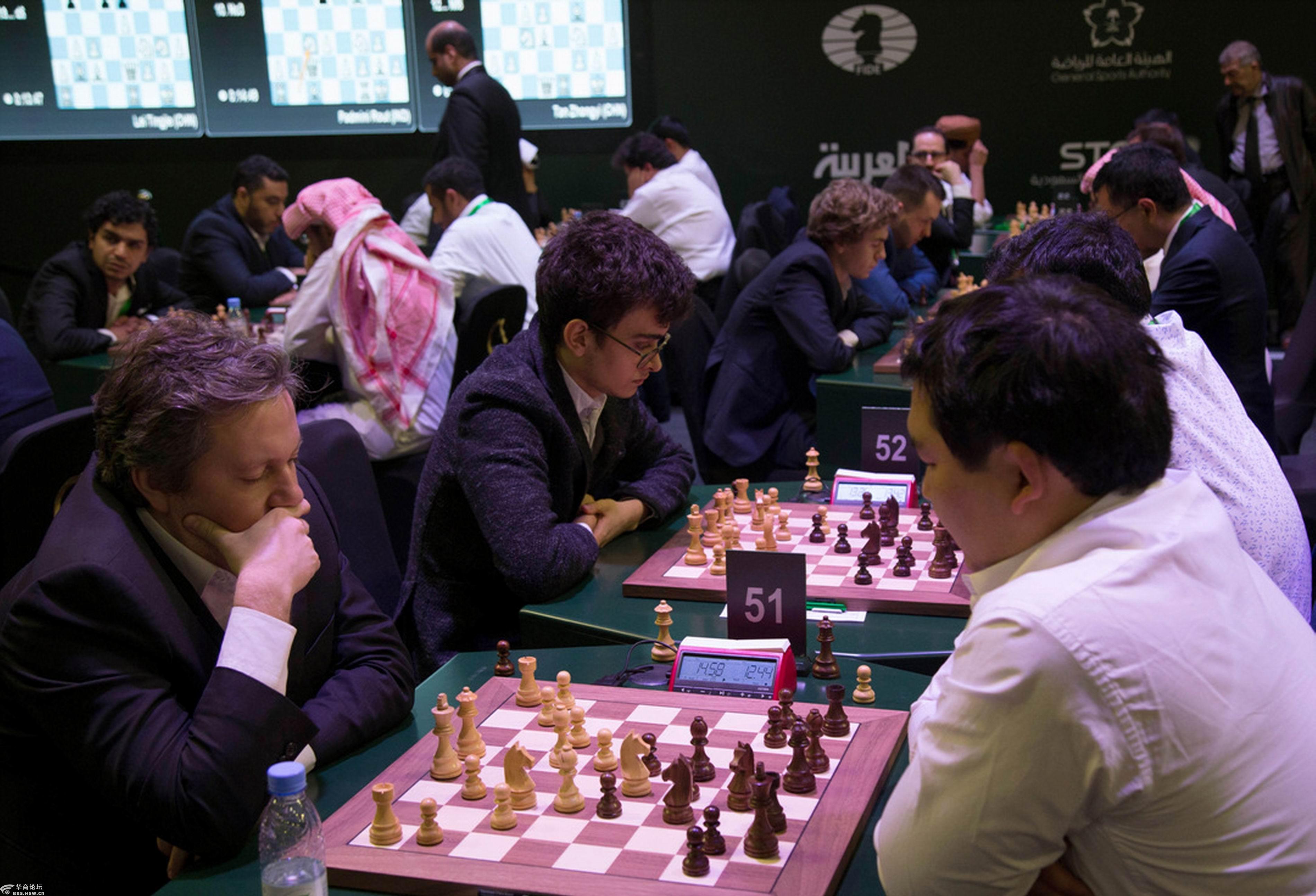 沙特阿拉伯首次举行国际象棋比赛