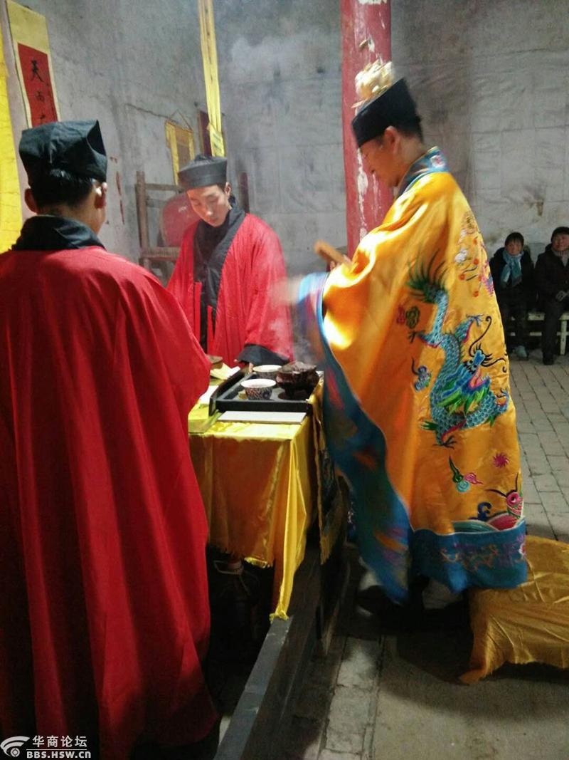 太乙宫灵台观腊八节举行灵官爷开光即供粥活动