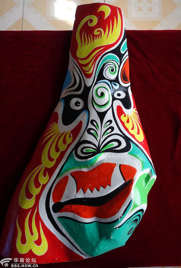 no49陇州木锨疙瘩马勺社火脸谱