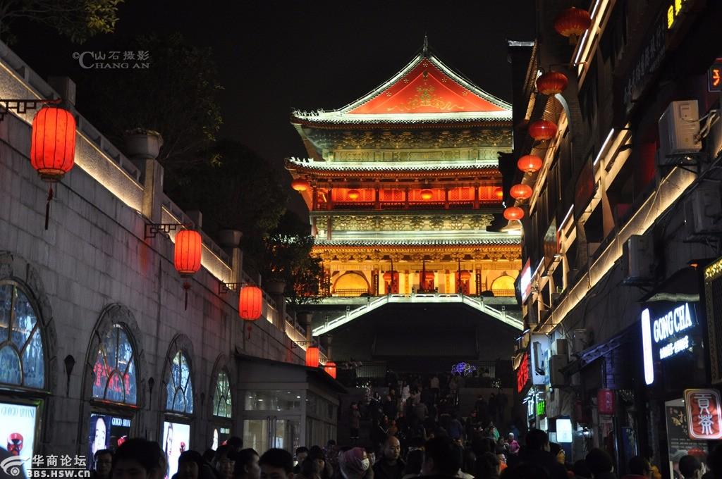 西大街夜景街拍-安康论坛-华商论坛