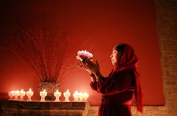 2018年西安广仁寺新春燃灯祈福法会