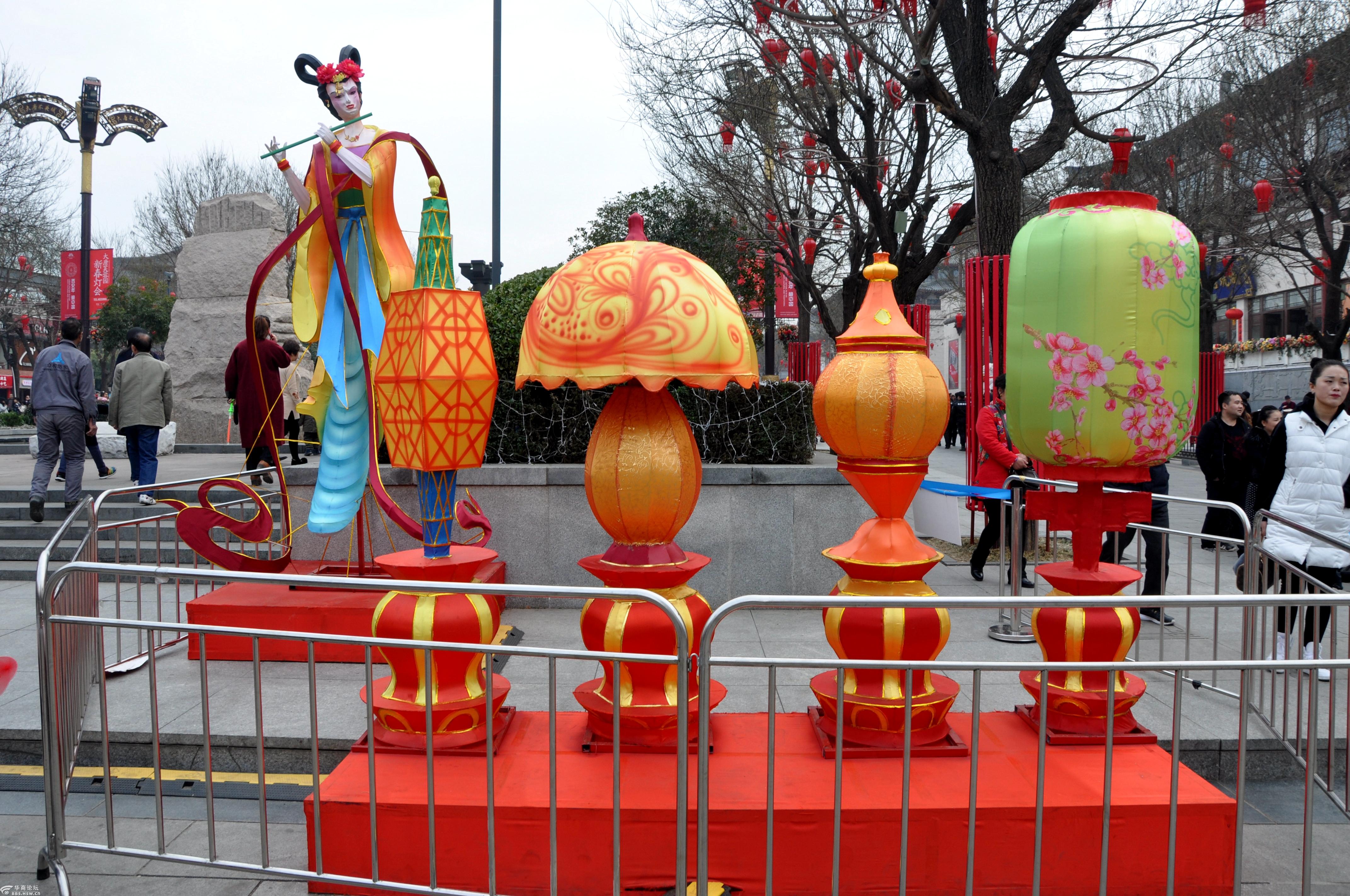 戊戌年正月十二西安大唐不夜城花车巡游观赏记