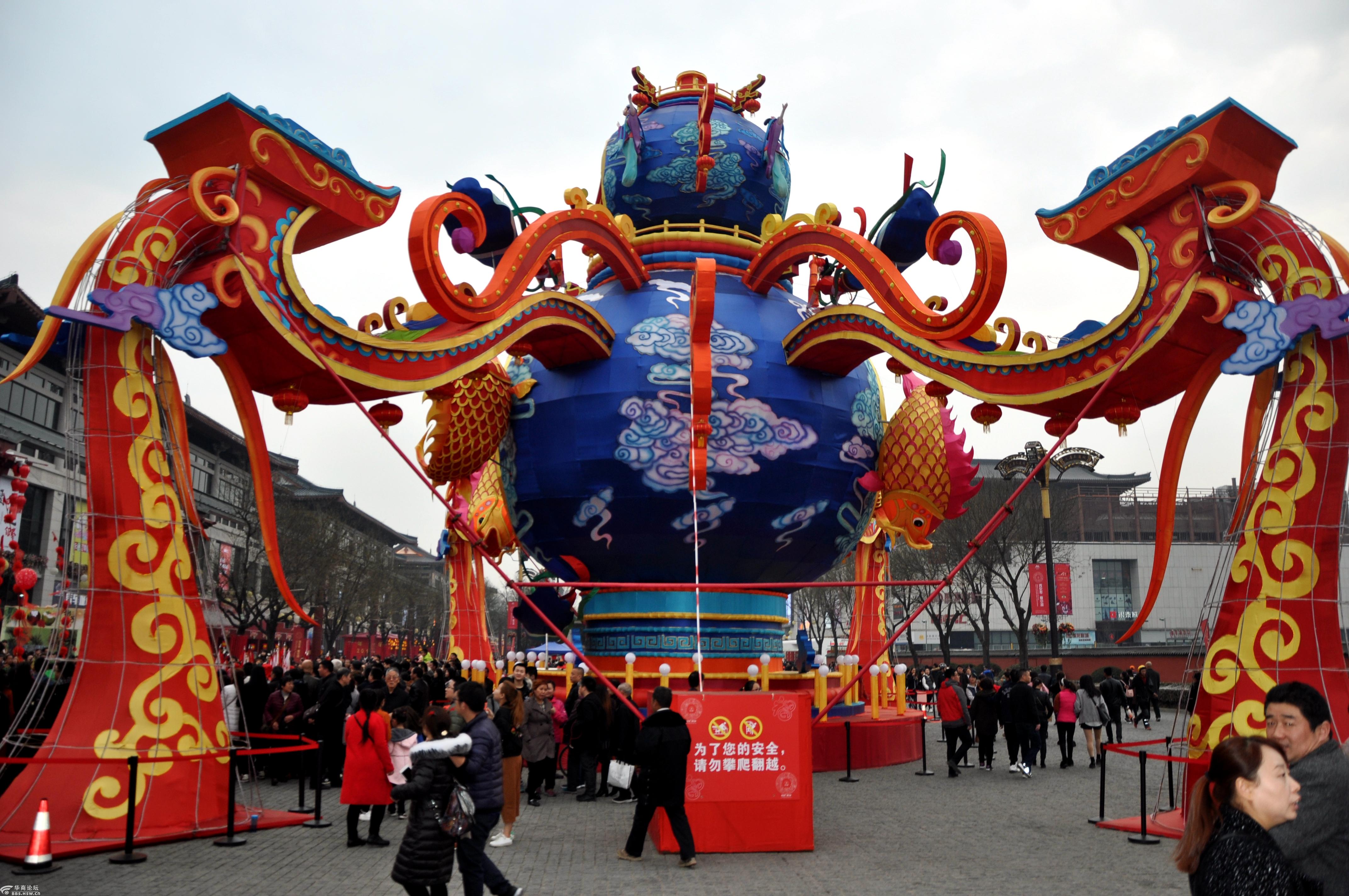 西安年最中国西安大唐不夜城花灯景色