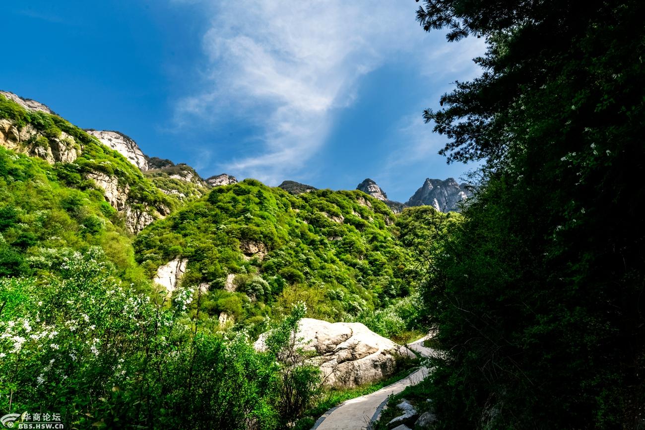 蓝田县玉山蓝河风景区游