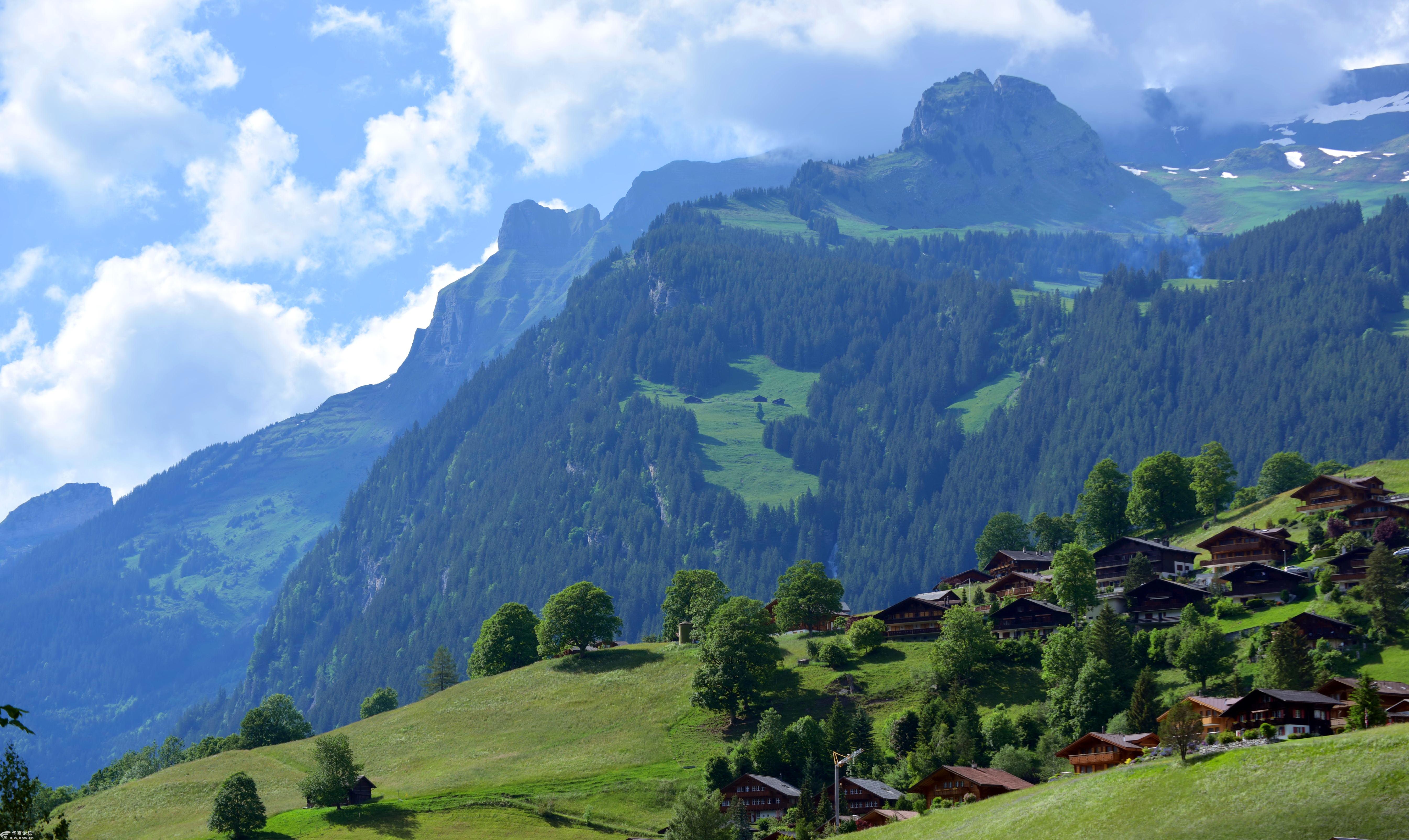 走马观花游欧洲3瑞士雪山田园风光和城堡