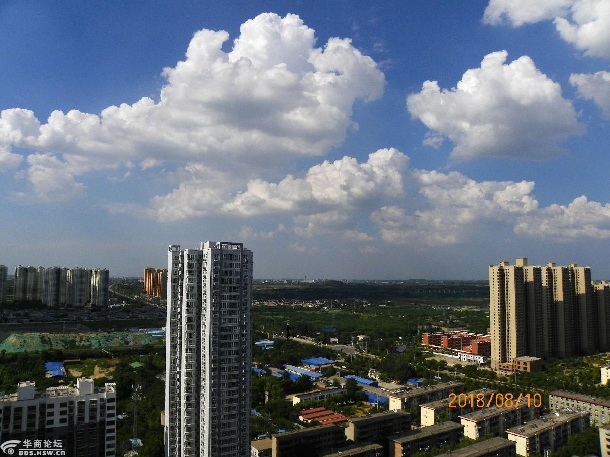 北塬上观蓝天白云-咸阳论坛-华商论坛