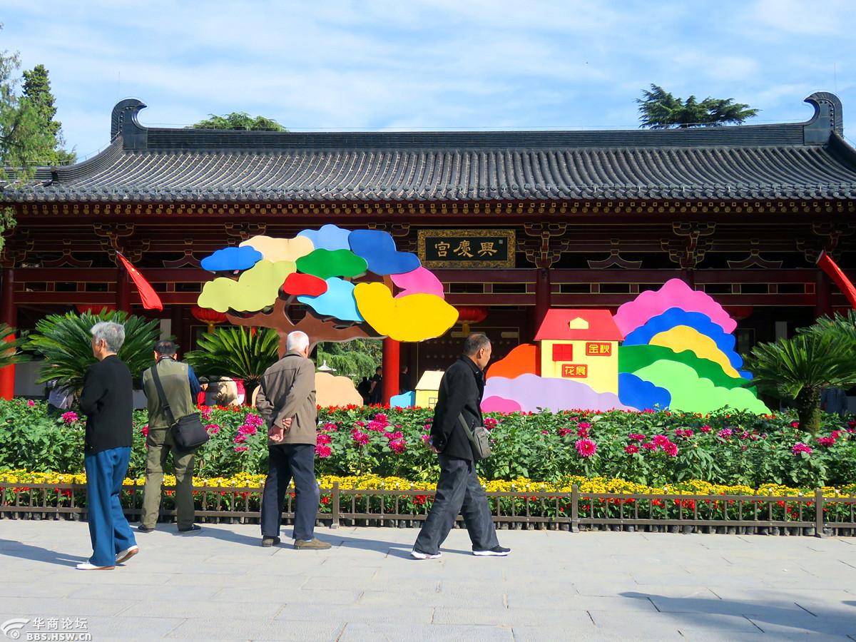 兴庆公园南门开放满园大丽花国庆迎宾