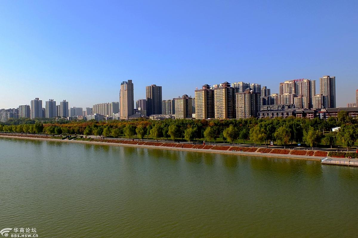 秋染咸阳湖,湖面湖区皆美景!