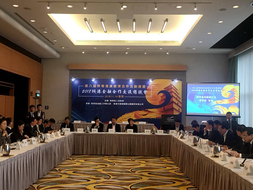 第八届陕粤港澳经济合作活动周陕港金融合作交流恳谈会
