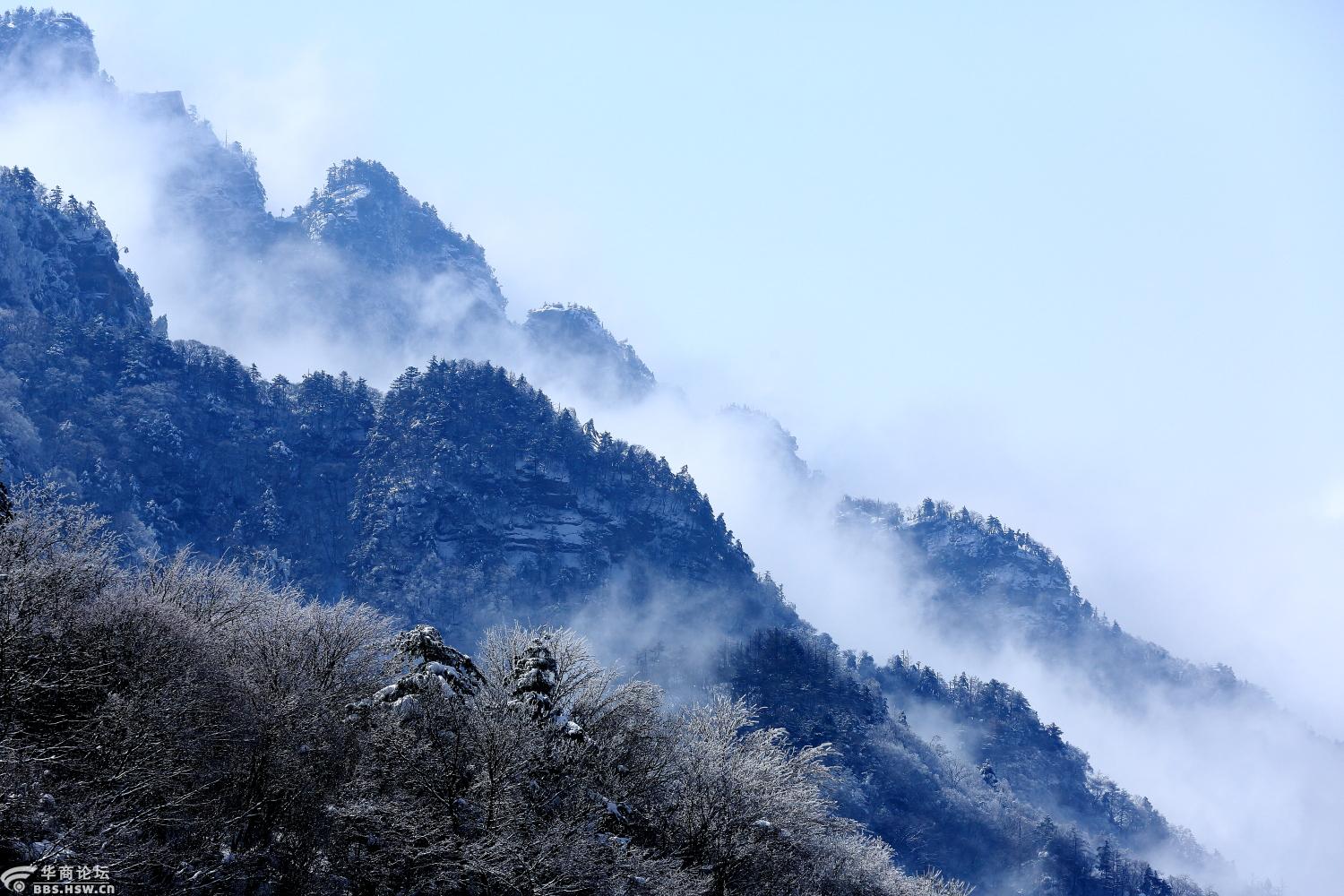 雪后巍巍大秦岭