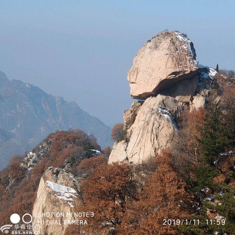 新年第二爬登人头山手机随拍游记